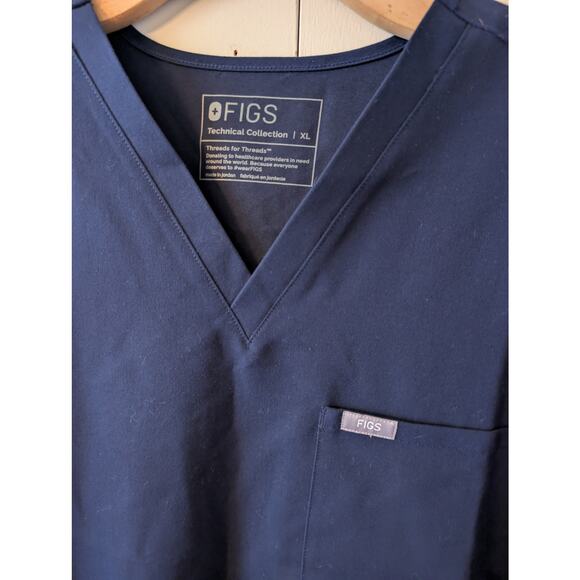 Figs Blue Scrub Top - Picture 7 of 13
